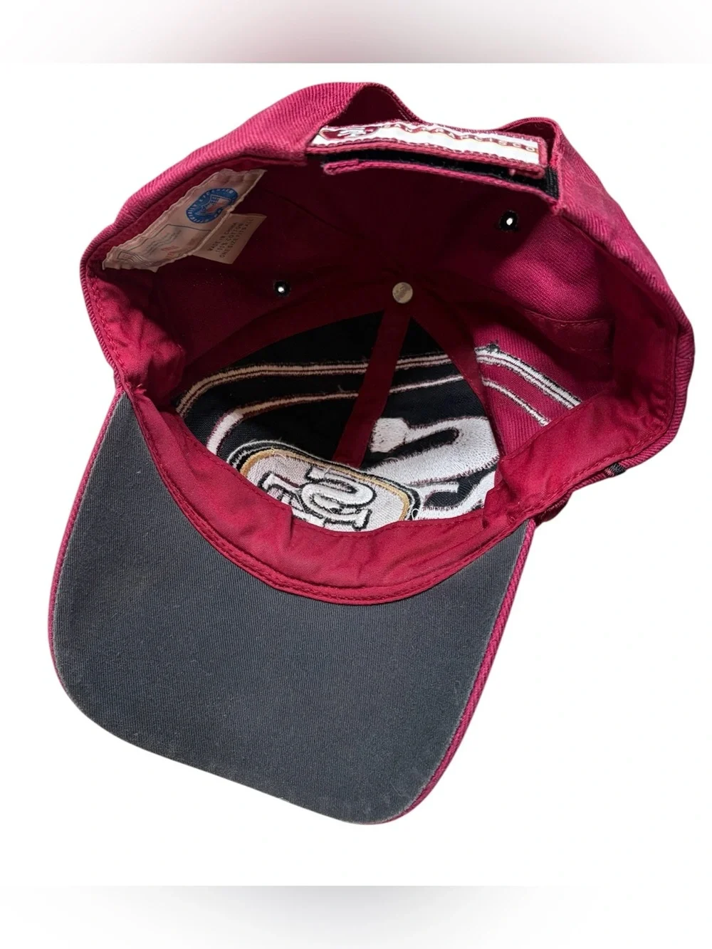 🏈🍂Vintage burgundy San Francisco 49ers baseball cap